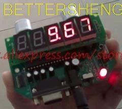 

Ultrasonic distance measuring module / range finder / sensor 10 meters serial port RS232 5 bit LED real time display