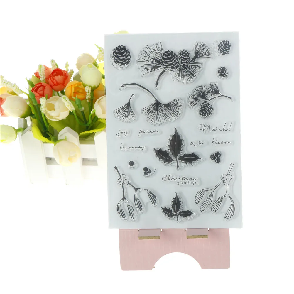 1 шт. рождественские сосновые листья для скрапбукинга альбом открыток декор