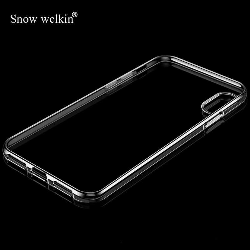 360 Роскошный прозрачный силиконовый мягкий чехол из ТПУ для телефона iPhone XS Max XR 7 8