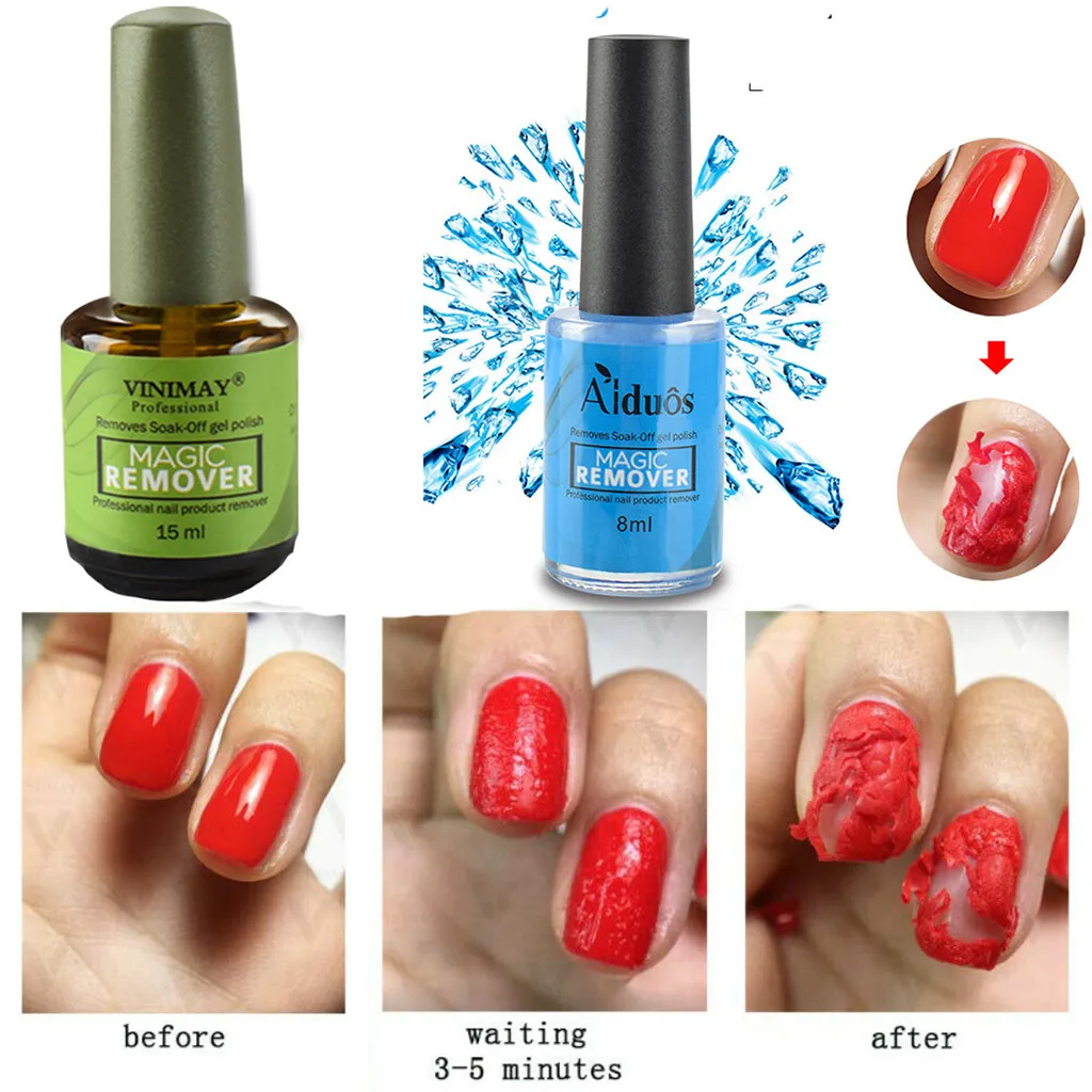 1/2 шт магический гель для ногтей удаления лака без ворса Замачивание от полировки
