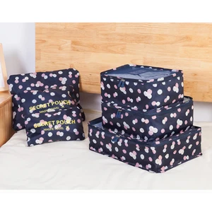 Косметичка для женщин и мужчин 6 шт.компл., дорожная сумка, водонепроницаемый вместительный чемодан для одежды, аккуратный портативный органайзер, чехол для косметики