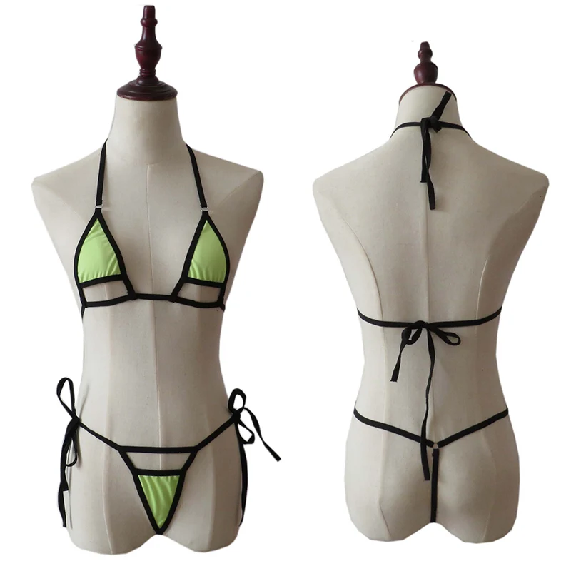 Стринги для экстремальных женщин сексуальный комплект микро бикини мини стринги