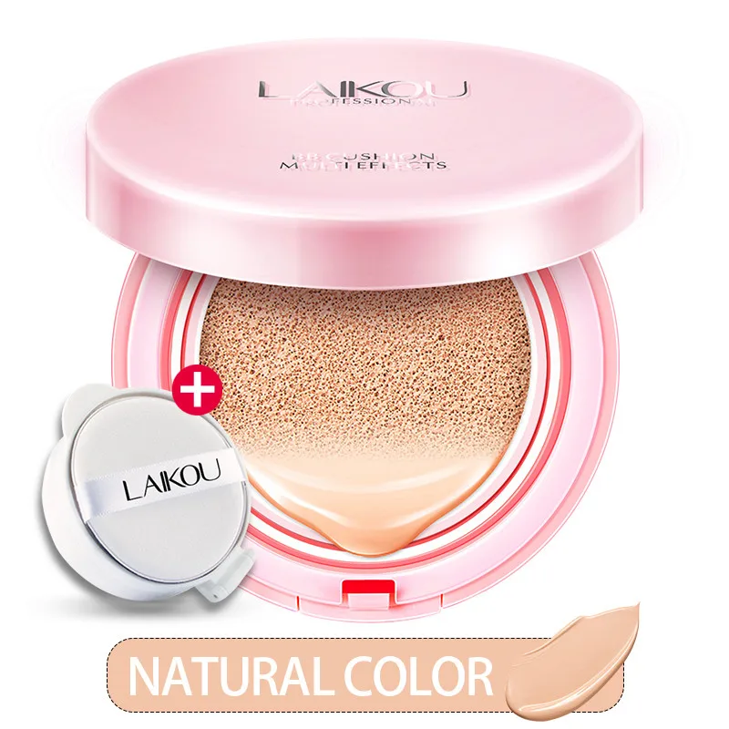 Бренд LAIKOU Air Cushion BB крем консилер макияж Корейская Косметика Голый макияж основа солнцезащитный крем увлажняющий CC изоляция - Цвет: NATURAL 30g
