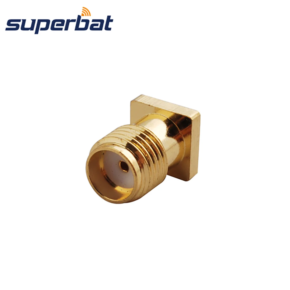 Superbat SMA сквозное отверстие для монтажа панели разъем с Tab терминалом RF