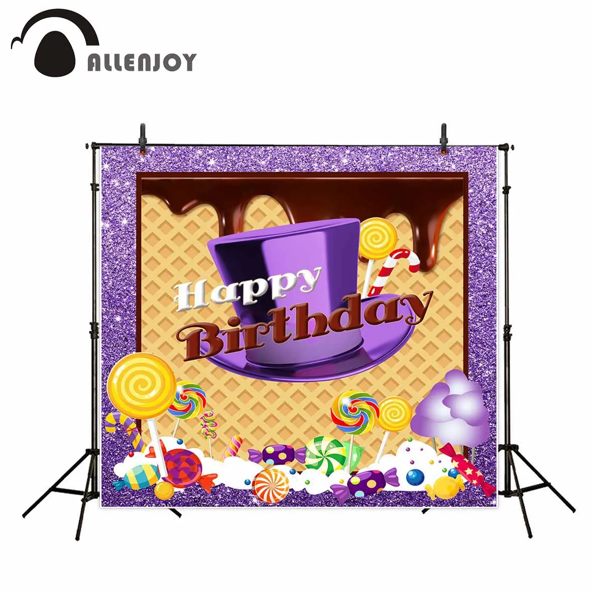 Allenjoy фото фон фиолетовый учтивый Маффин конфеты день рождения тема фотостудия