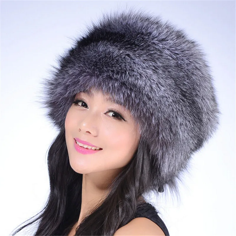 Зимние шапки 2018 женские теплые из натурального меха норки Женские монгольского