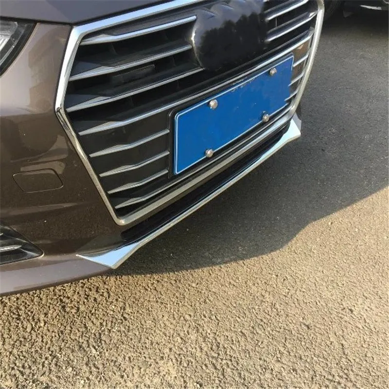 Автомобильная крышка WELKINRY для Audi A4 B9/8 W ABS Хромированная накладка переднего бампера