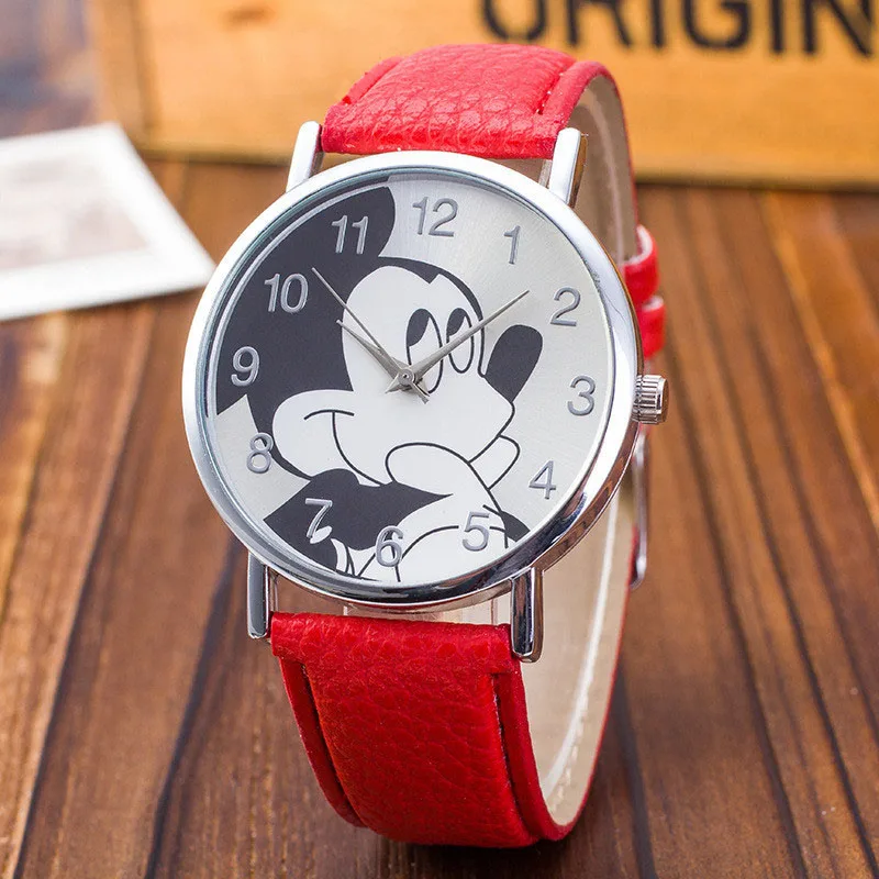 

Children Women Ladies Girl Quartz Watches Fashion Leather Kids Wrist Watch Clock cartoon female relogio feminino 8O55