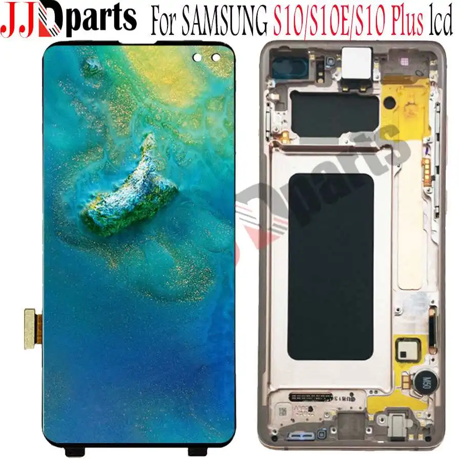 6,1 ''Amoled lcd для SAMSUNG S10 lcd G9730 дисплей s10e lcd сенсорный экран дигитайзер для SAMSUNG Galaxy S10 Plus G9750 lcd экран