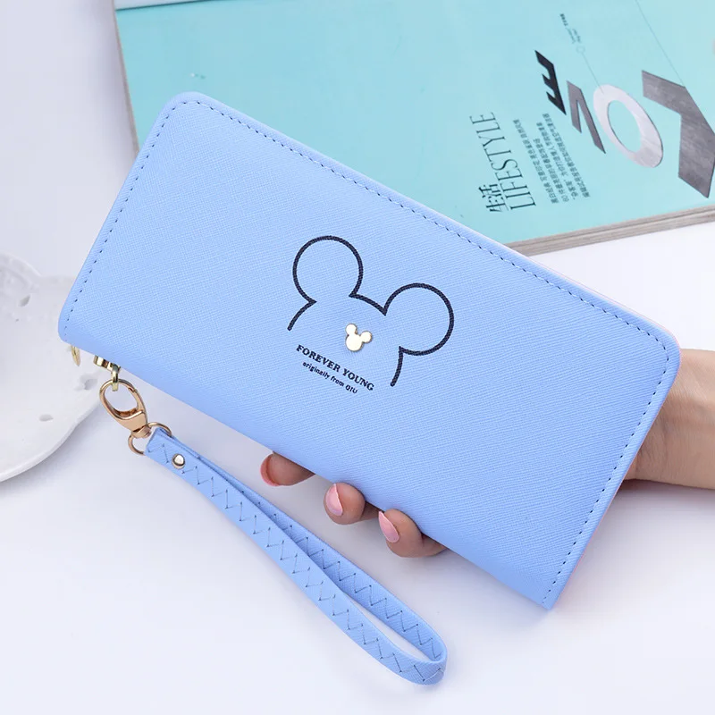 Женский кошелек из искусственной кожи Длинный на молнии Женская сумочка Модный