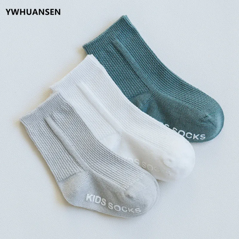 YWHUANSEN/3 пар/лот для детей от 0 до 4 лет весенне-осенние нескользящие носки