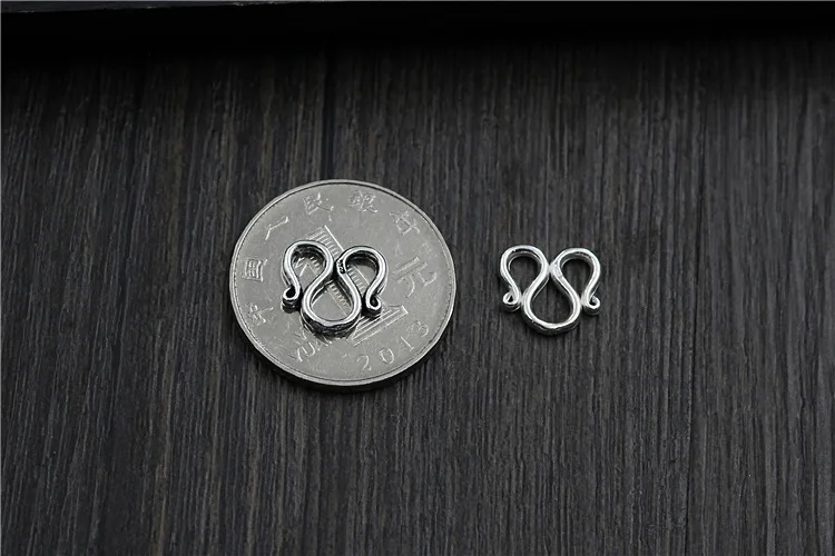 Ручной работы DIY ювелирные аксессуары S925 серебро браслет ожерелье тайское звено