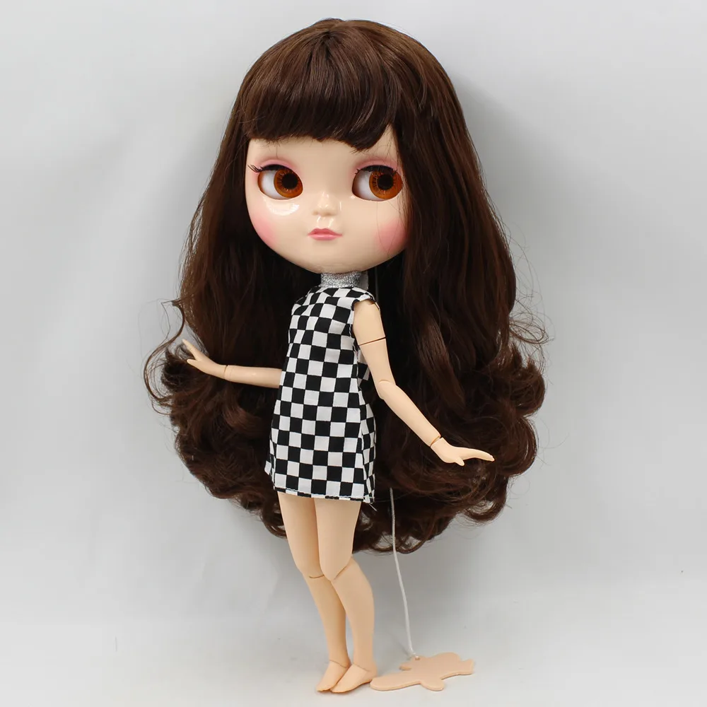 Кукла ICY DBS с маленькой грудью азон тело fortune days 230BL0312 коричневые волосы челкой 30 см