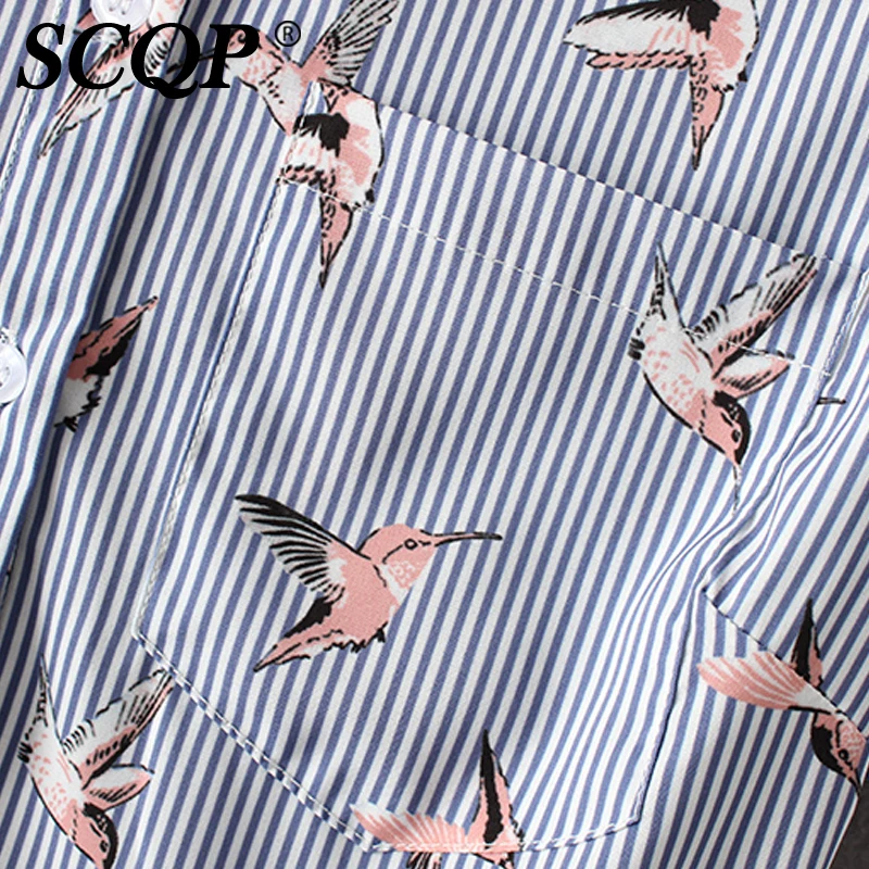 SCQP европейский лук животных ситец женская одежда отложной воротник до колена