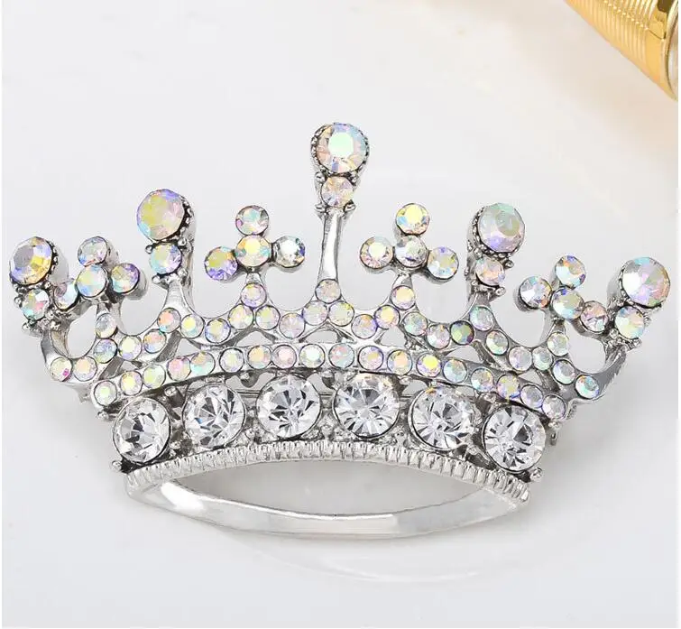 MZC новая дизайнерская маленькая Изысканная корона Посеребренная Брошь Дешевые