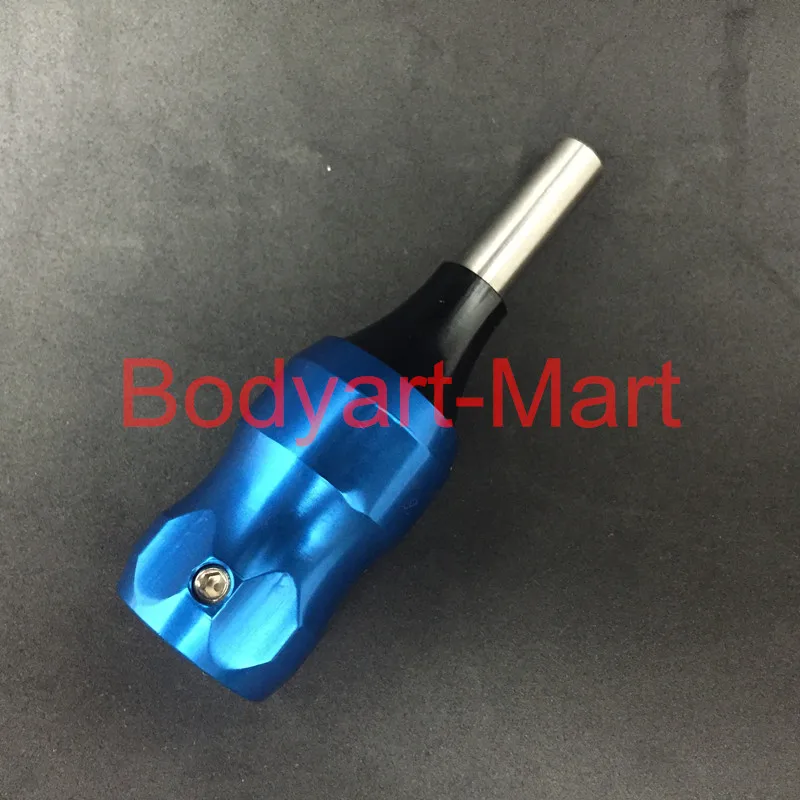 Новое поступление 25 мм синяя алюминиевая тату ручка трубы с задней стволовой