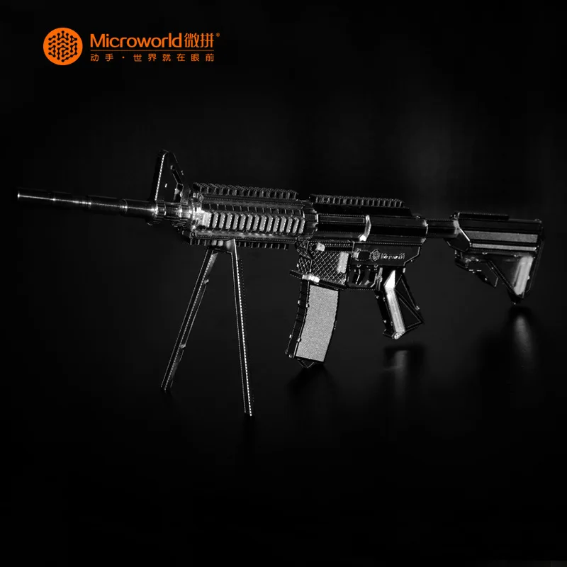M4A8 модель карбина своими руками лазерная резка головоломка 3D нано металлическая