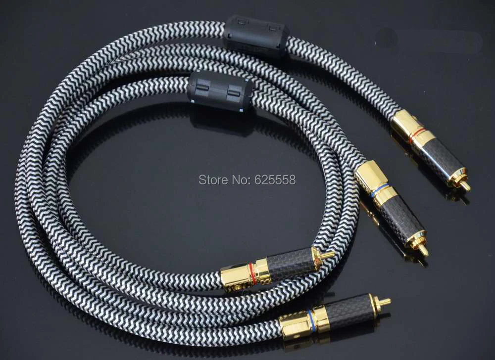 1 м OCC посеребренный медный одиночный l сигнальный кабель RCA аудио кабель|cable rca|cable