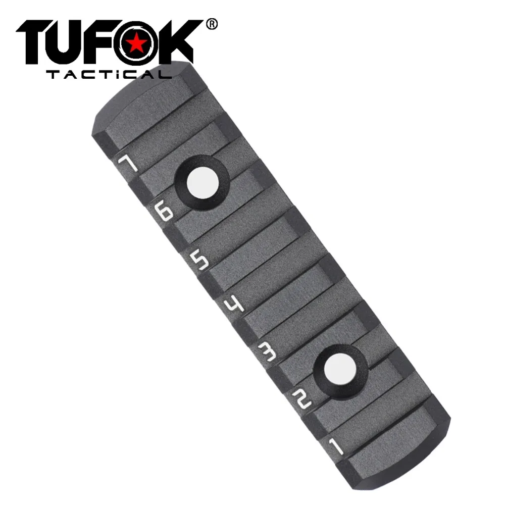 TuFok супер низкопрофильный 7 слотов Mlok Rail Adapter M lok Section ультра тонкий Picatinny Weaver Mount