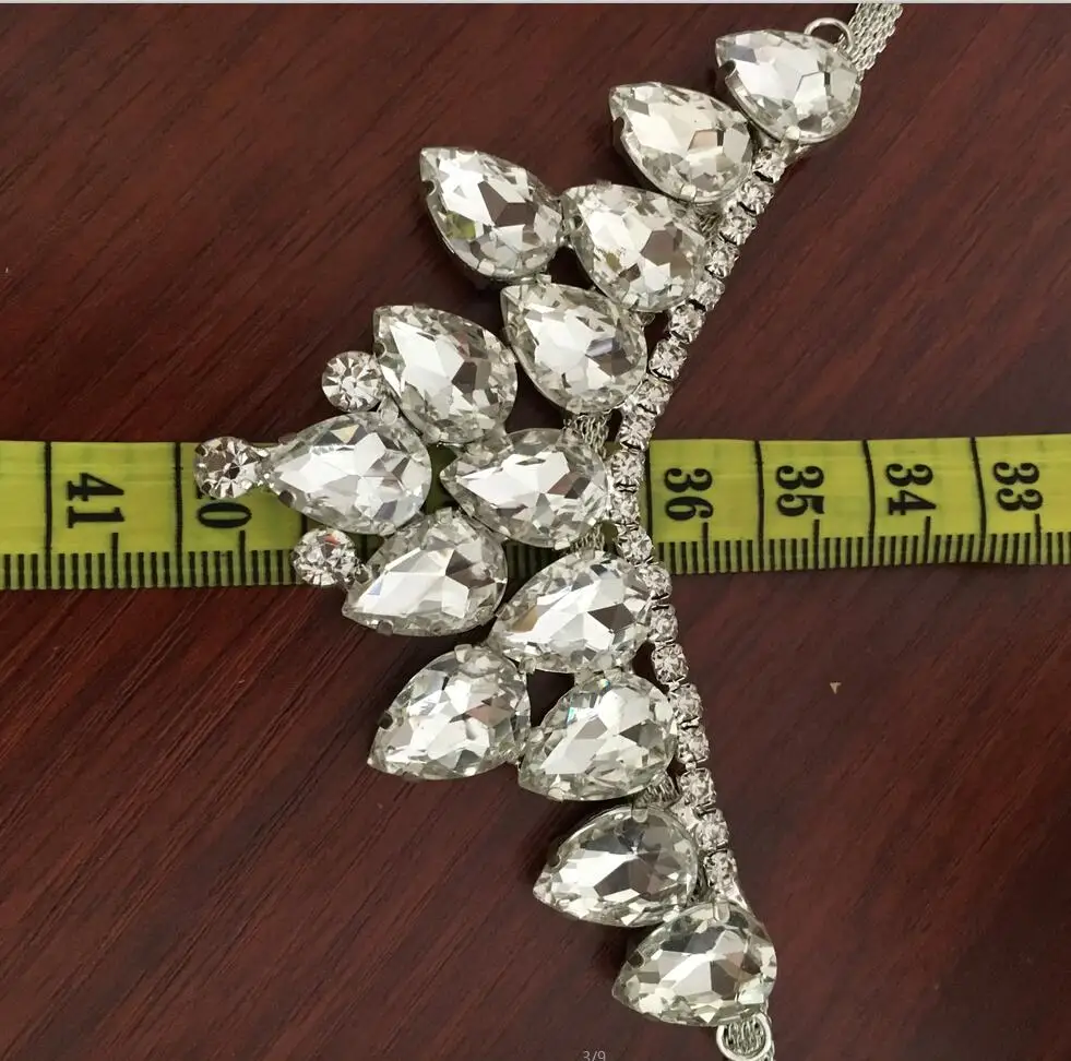 Цепочка с подвеской украшенная стразами 888 стекла 1 ярд|trim chain|rhinestone strassglass rhinestones |