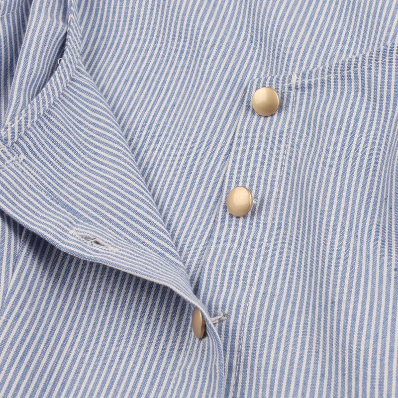 Женское платье в полоску Tonval летнее Повседневное без рукавов голубое