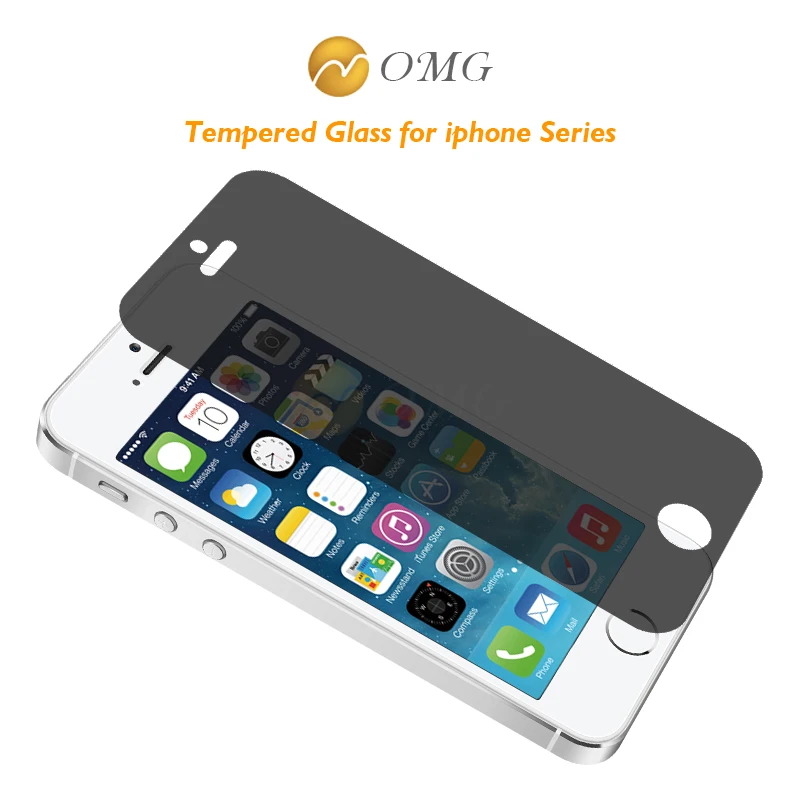 OMG защита от подглядывания экрана закаленное стекло для iphone 5 5S SE 5C Защитная
