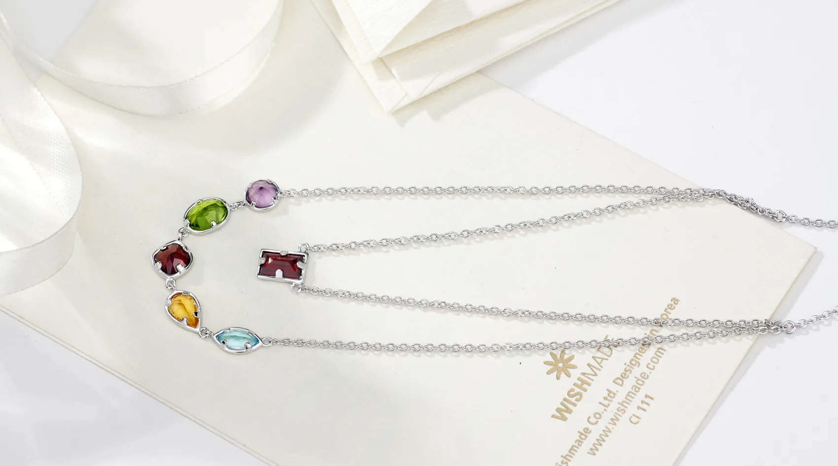 Neoglory Длинные ожерелья с акриловым покрытием Красочные Подвески для женщин 2020