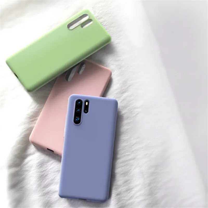 Чехол для Huawei P30 Pro из жидкого силиконового каучука на мягкой обложке P 30 Lite Nova 4e Explorer Phone Cases Coque on.