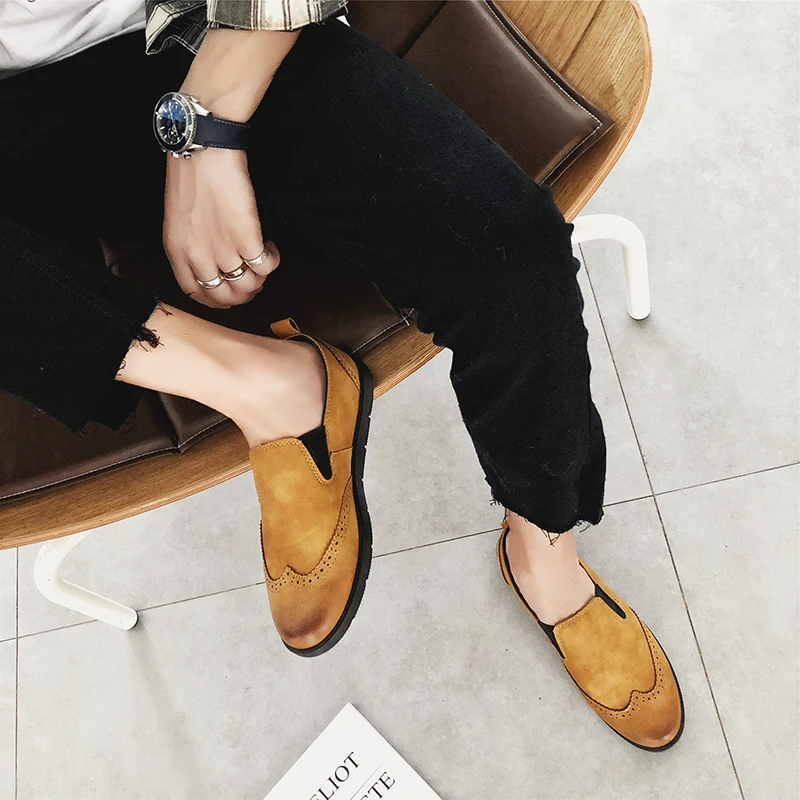 Классические удобные мужские повседневные туфли в стиле барокко модная мужская