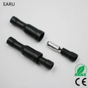 Горячие 50 шт. черный штекер Женский пулевой разъем изоляционное соединение обжимные клеммы проводка Электрический штекер Адаптер FRD MPD