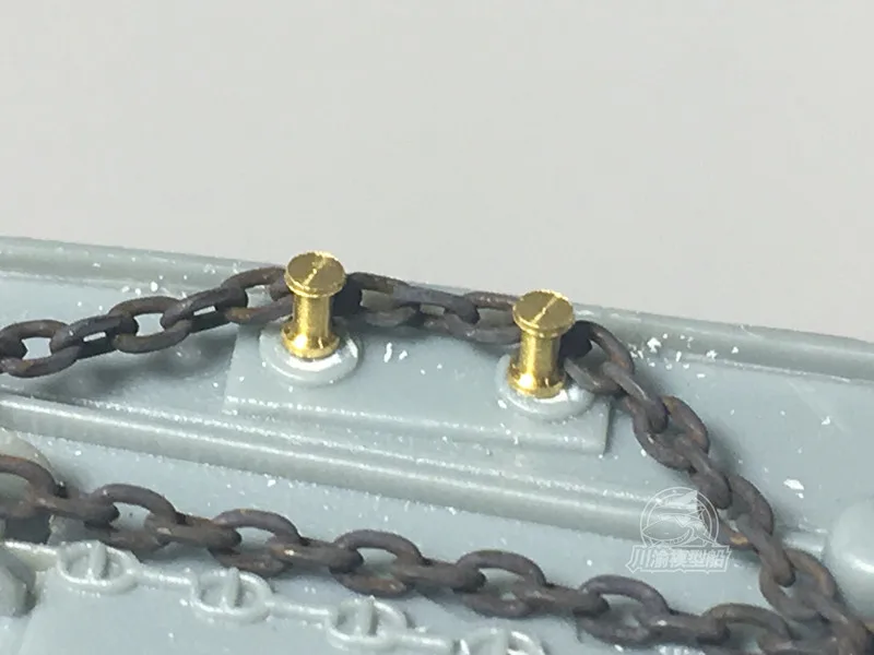 Столбик и якорная цепь для модели 1/350 масштабная модель корабля (без