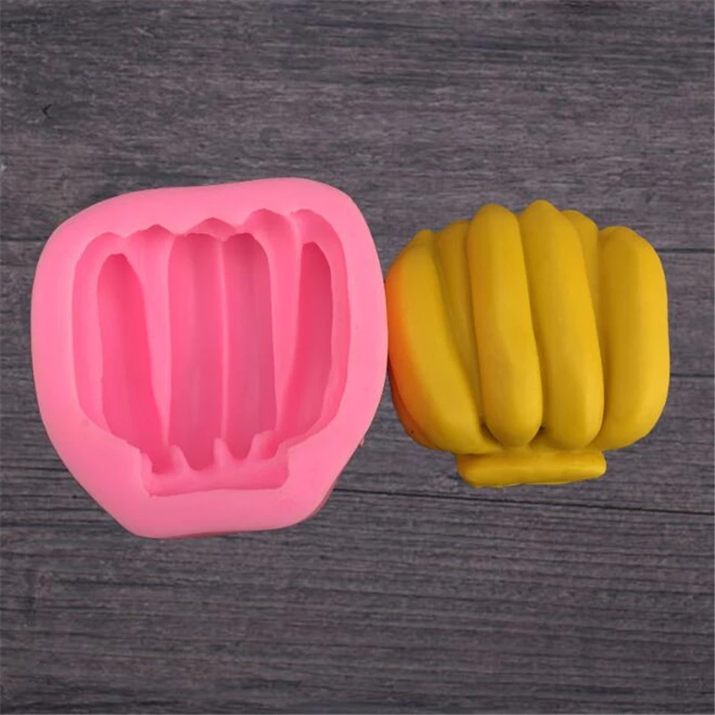 3D фруктовый банан форма помадка силиконовая ароматический гипсовый мусс
