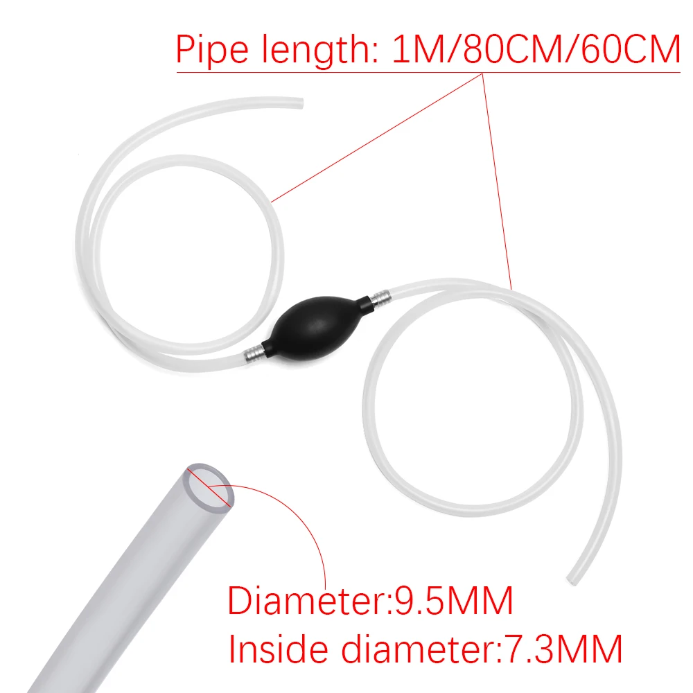 1PC Manual Hand Pump Suction Oil Water Petrol Diesel Fuel Liquid Transfer Drain Pipe Home Use Car Cleaning | Обустройство дома