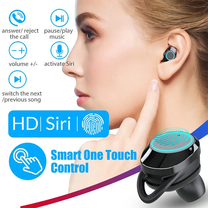 Беспроводные наушники Ture Bluetooth 5 0 с глубокими басами стерео беспроводные