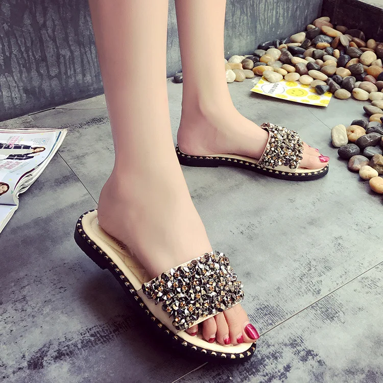 Женская обувь Новинка 2019 года модные тапочки сезон весна осень домашние женские