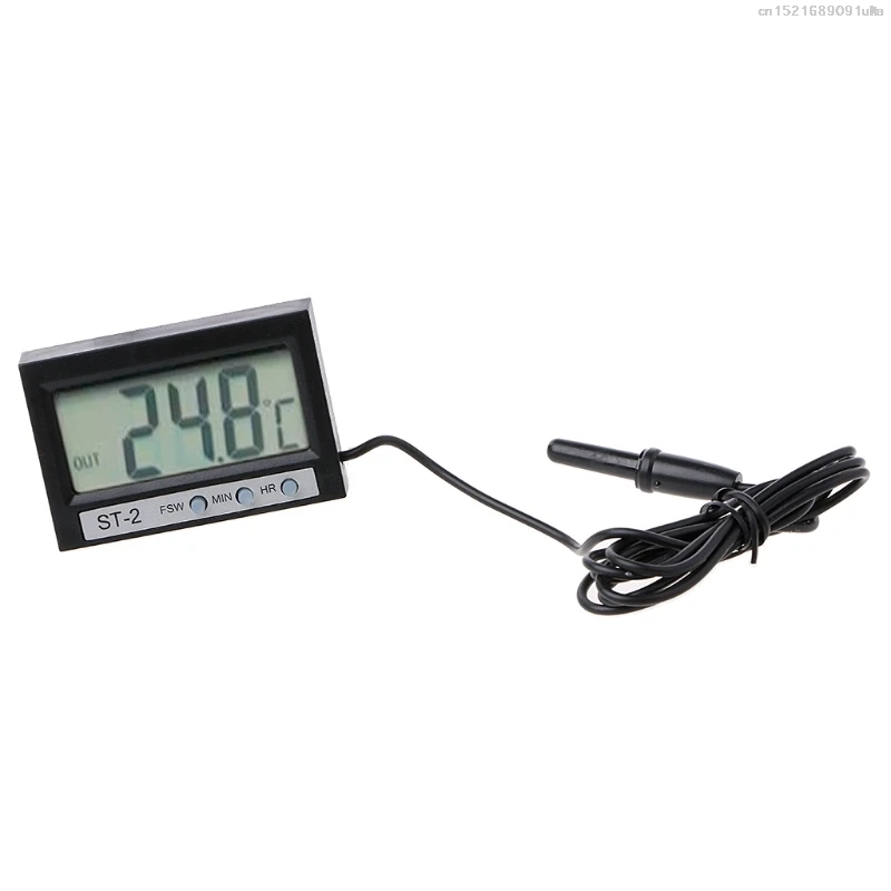 In Out lcd двухсторонний цифровой автомобильный термометр и часы ST2