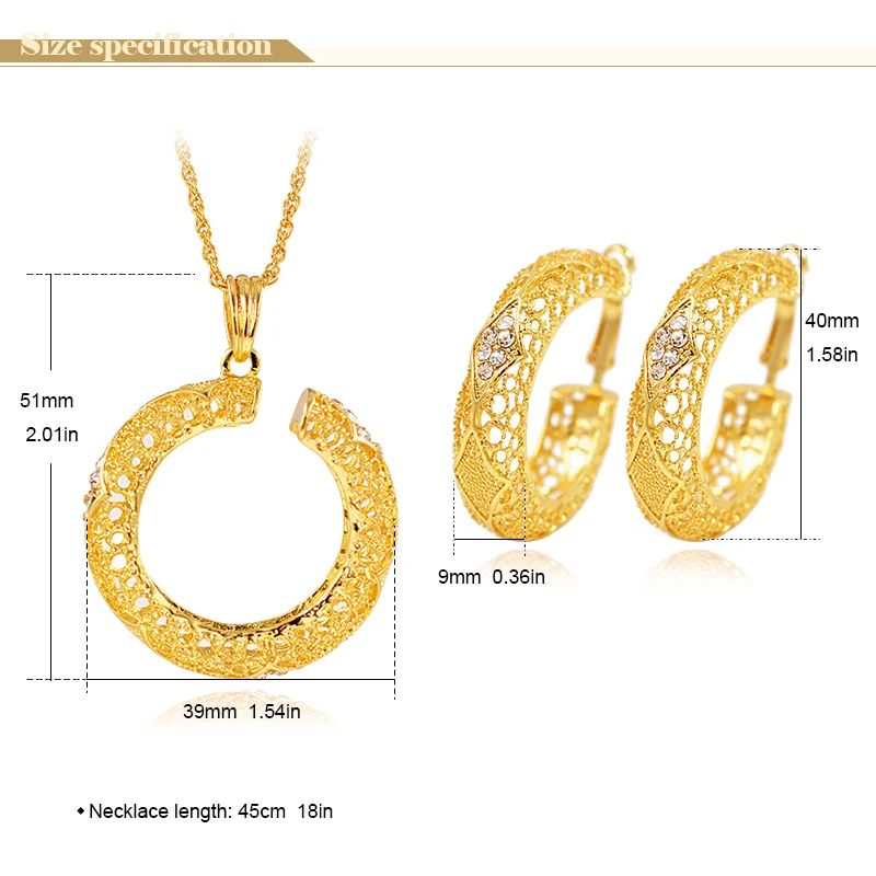 Ювелирные изделия Sunny Jewelry Модные наборы для женщин колье серьги кулон кубический