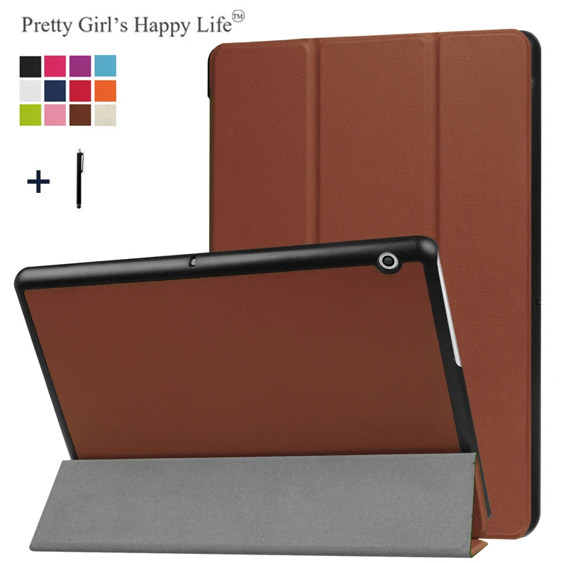Чехол для HUAWEI MediaPad T3 10 9 6 '' кожаный чехол подставка планшета Huawei Honor Play Pad 2 +