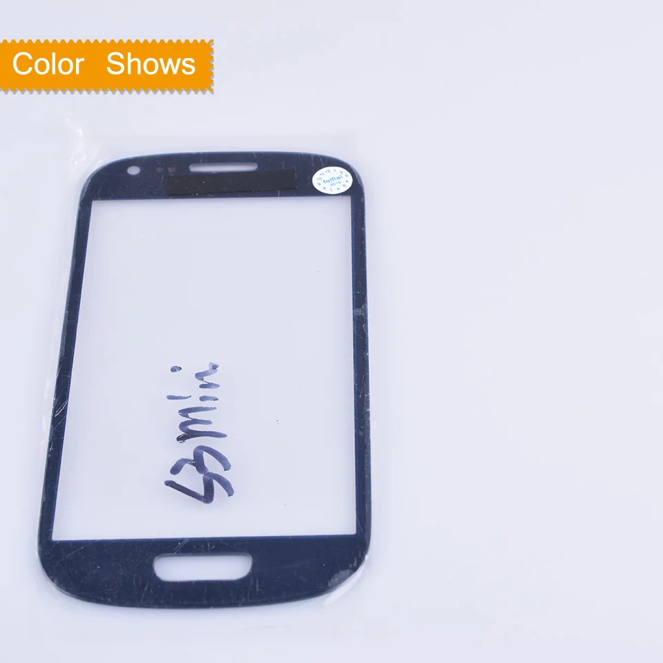 Для samsung Galaxy S III MINI S3 Mini i8190 сенсорный экран Передний сенсорный экран со стеклянной панелью ЖК Внешний объектив GT-i8190 GT-I8190N 4,0" - Цвет: dark blue no gift