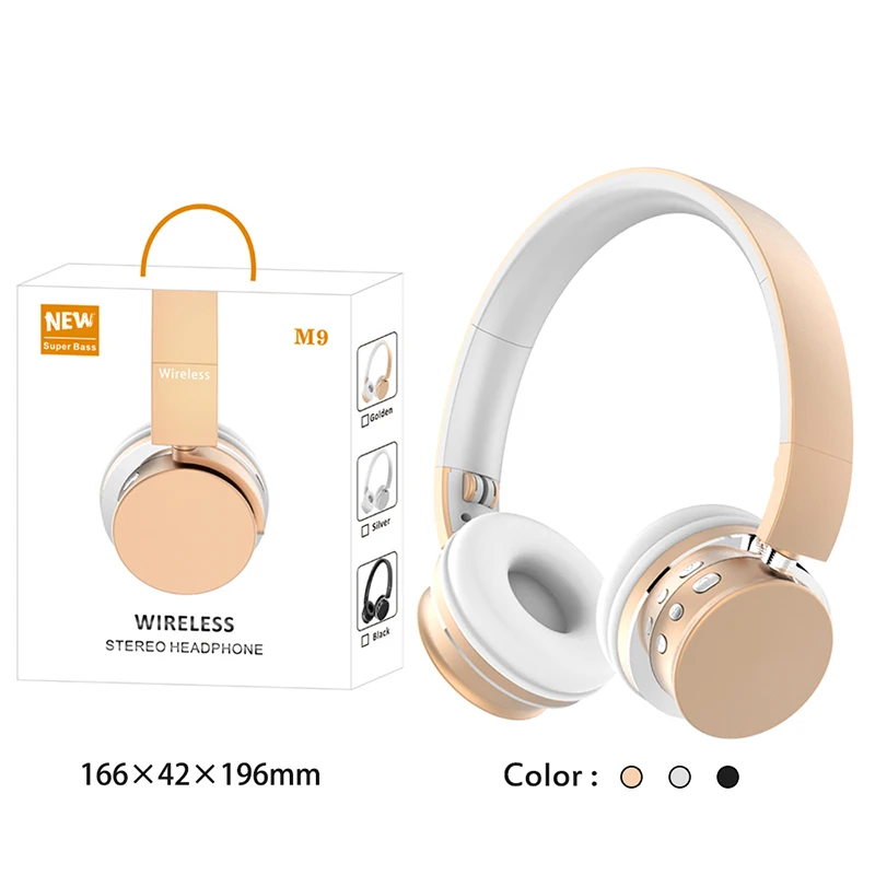 M9 бас наушники игровая гарнитура 3,5 мм hifi Складные портативные наушники AUX