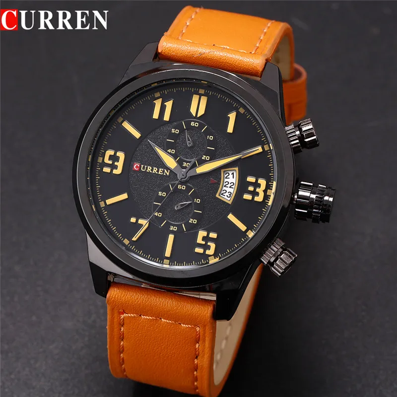 Новые роскошные Брендовые мужские деловые часы модные повседневные кварцевые