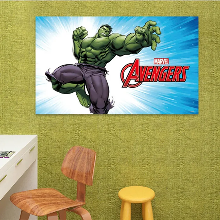 Топ 14 различных 60*100 см 3D мультфильм Супер Герой Мстители Marvel настенный стикер