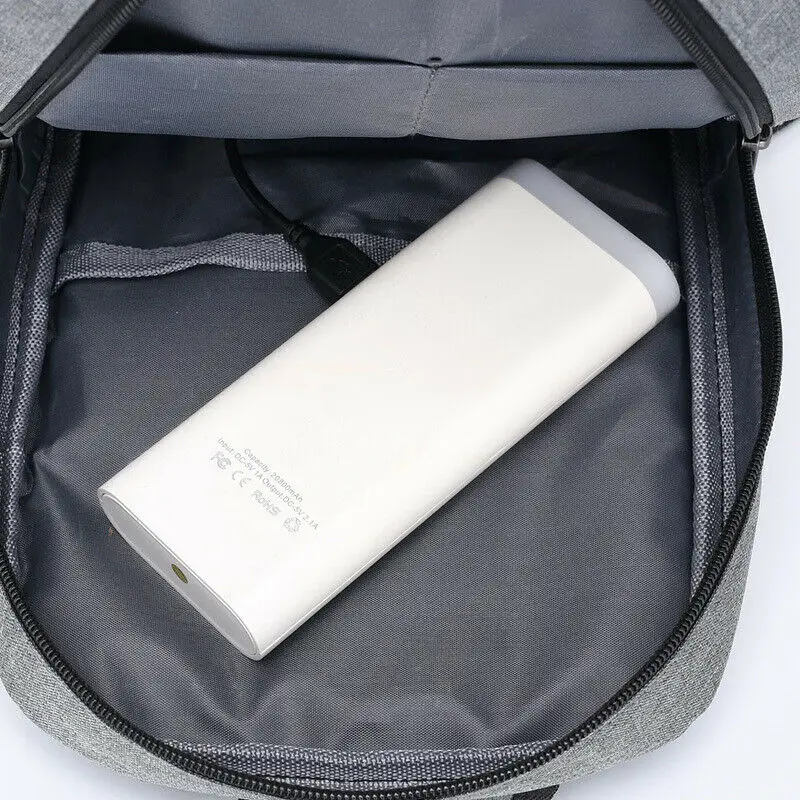Мужская Противоугонная нагрудная сумка на молнии с usb зарядкой через плечо