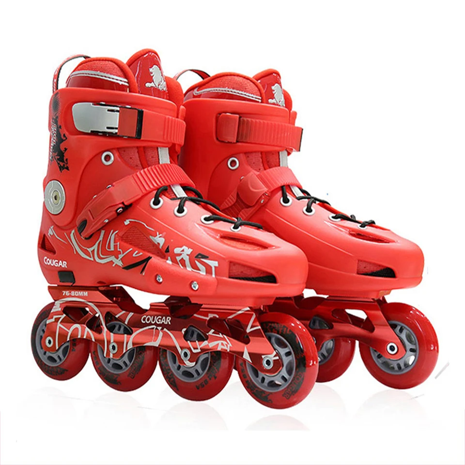 JK Cougar MZS307 роликовые коньки скольжение слалом свободный Скейтер коньки для взрослых детская обувь для роликов кроссовки P8