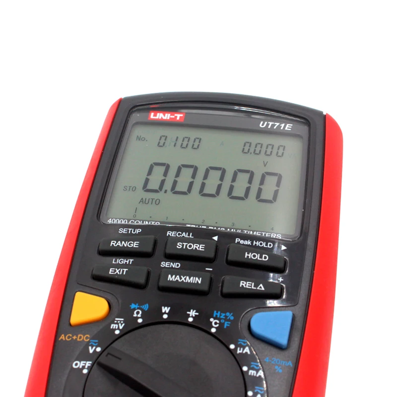UNI-T UT71E Интеллектуальные цифровые мультиметры lcd True RMS AC DC Вольт Ампер Ом Современный Авто Диапазон Мульти Тестеры с USB интерфейсом