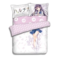 japanese anime bed sheets bedding sheet bedding sets bedcover quilt cover pillow case 4pcs