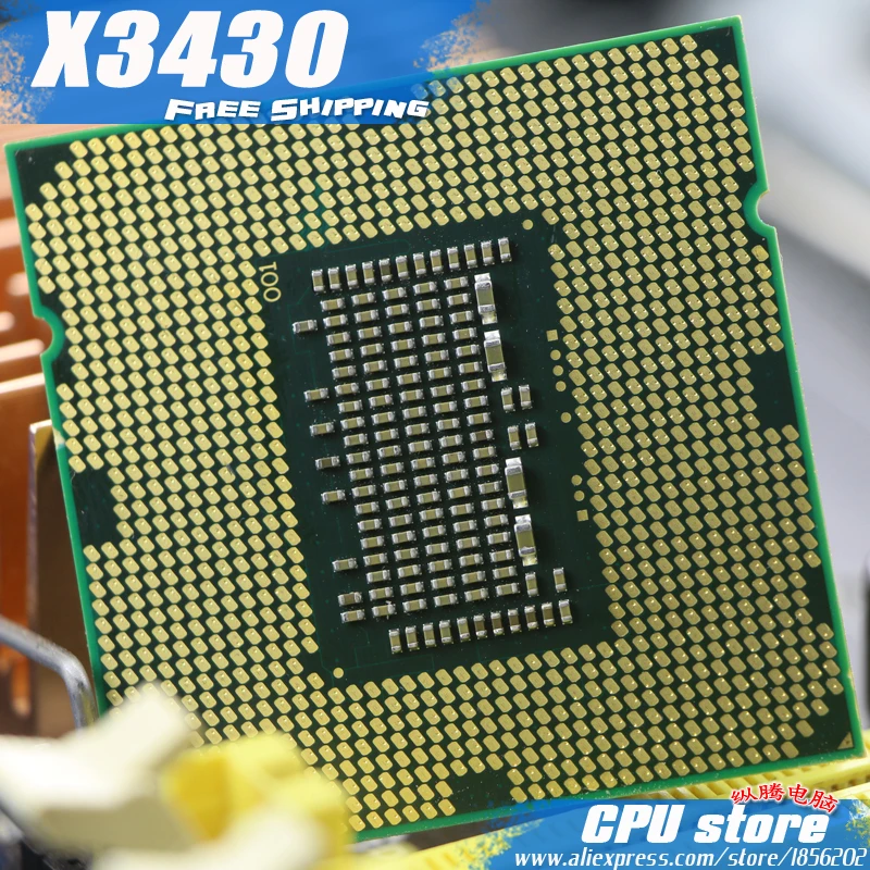 Процессор Intel Xeon X3430 2 4 ГГц/LGA1156/8 Мб/четырехъядерный/бесплатная доставка