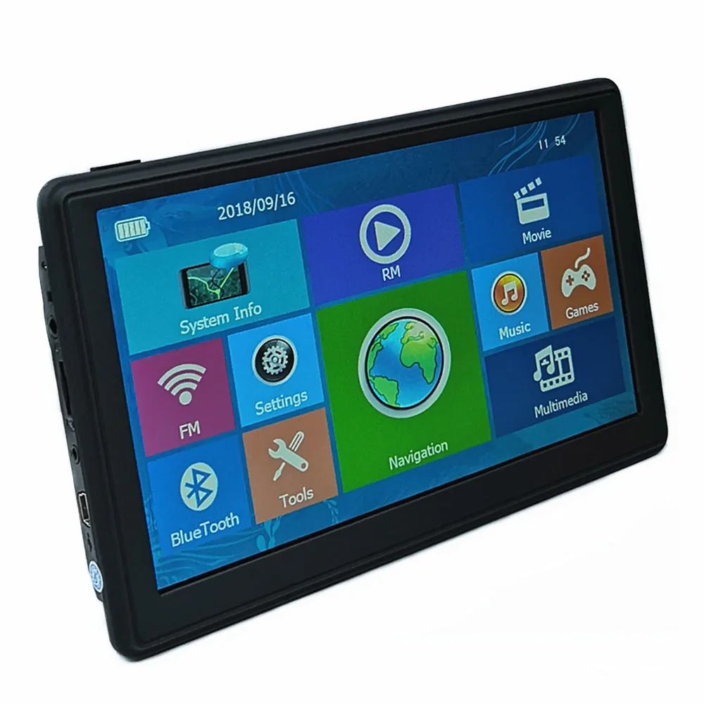 With Bluetooth AV-IN " емкостный экран Автомобильный gps навигатор 8 Гб Sat Nav Бесплатные новые карты, Bluetooth AV-IN и беспроводная камера заднего вида опционально - Размер экрана, дюймов: With Bluetooth AV-IN