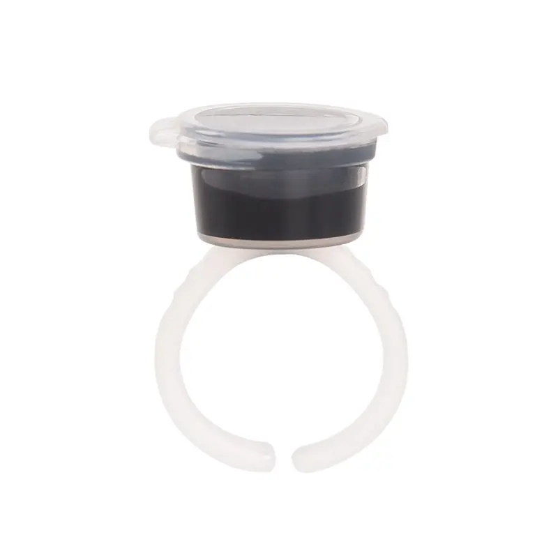 50 шт. кольцевые чашки пигментных чернил для наращивания ресниц контейнер клея с