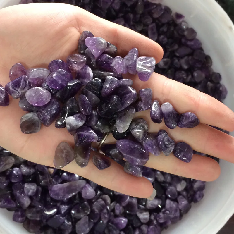 

50g Natural Amethyst Purple Rock Crystal Quartz Amethystine Mineral Specimen Fish Tank Garden Flowerpot Decoration Energy Stone